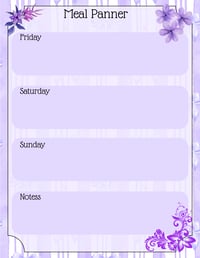 Image 18 of Digital Download Purple Cottagecore Journal Pages, printable stationery, notes, gift, flower, bow