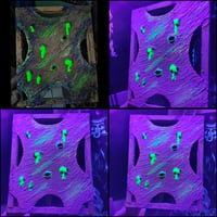 Image 1 of Purple monster stretched skin canvas