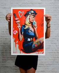 Image 2 of "COP CATHY RIDES AGAIN" Extremely Limited Edition Giclee Print