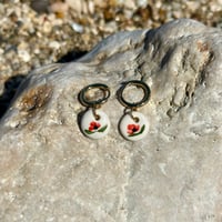 Image 2 of Boucles d'oreilles Coquelicot 
