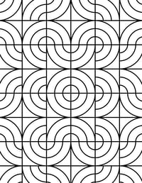Image 1 of 20 Fun Abstract Coloring Pages, Digital Download, Coloring Book, Adult, Kids, Instant Download