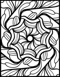 Image 8 of 20 Fun Abstract Coloring Pages, Digital Download, Coloring Book, Adult, Kids, Instant Download