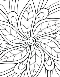 Image 13 of 20 Fun Abstract Coloring Pages, Digital Download, Coloring Book, Adult, Kids, Instant Download
