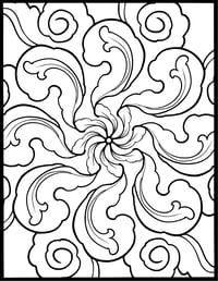 Image 14 of 20 Fun Abstract Coloring Pages, Digital Download, Coloring Book, Adult, Kids, Instant Download
