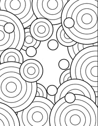 Image 16 of 20 Fun Abstract Coloring Pages, Digital Download, Coloring Book, Adult, Kids, Instant Download