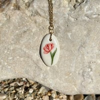 Image 2 of Collier Fleur rouge