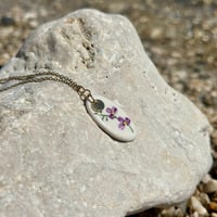 Image 1 of Collier Orchidée violet