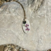 Image 2 of Collier Orchidée violet