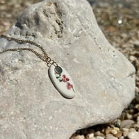Image 1 of Collier Orchidée vieux rose