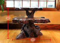 Image 2 of Spectacular Old Growth California Redwood Burl Table