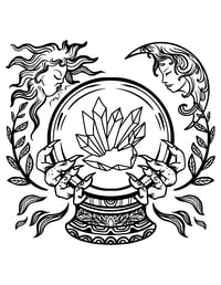 Image 4 of 20 Gothic Fantasy Coloring Pages, Digital Download, Coloring Book, Adult, Instant Download