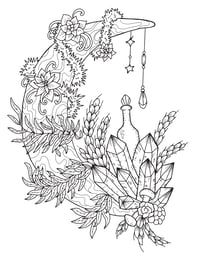 Image 8 of 20 Gothic Fantasy Coloring Pages, Digital Download, Coloring Book, Adult, Instant Download