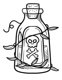 Image 10 of 20 Gothic Fantasy Coloring Pages, Digital Download, Coloring Book, Adult, Instant Download