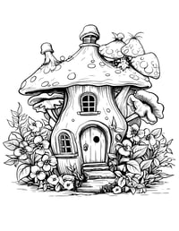 Image 13 of 20 Gothic Fantasy Coloring Pages, Digital Download, Coloring Book, Adult, Instant Download