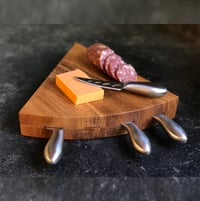 Image 2 of Cheese Block with Stainless Steel Knife Set