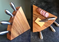 Image 4 of Cheese Block with Stainless Steel Knife Set