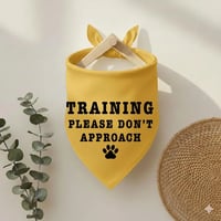 Image 2 of Yellow Dog Bandana for Nervous & Reactive Dogs