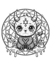 Image 16 of 20 Gothic Fantasy Coloring Pages, Digital Download, Coloring Book, Adult, Instant Download book 2