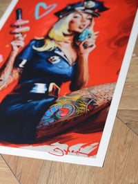 Image 4 of "COP CATHY RIDES AGAIN" Extremely Limited Edition Giclee Print