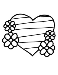 Image 11 of 20 Fun Hearts Coloring Pages, Digital Download, Coloring Book, Adult, Instant Download