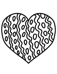 Image 16 of 20 Fun Hearts Coloring Pages, Digital Download, Coloring Book, Adult, Instant Download