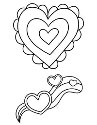 Image 19 of 20 Fun Hearts Coloring Pages, Digital Download, Coloring Book, Adult, Instant Download
