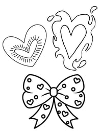 Image 20 of 20 Fun Hearts Coloring Pages, Digital Download, Coloring Book, Adult, Instant Download