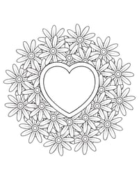 Image 6 of 20 Fun Hearts Coloring Pages, Digital Download, Coloring Book, Adult, Instant Download book 2