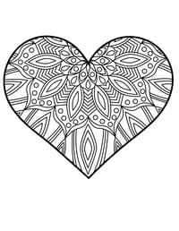 Image 7 of 20 Fun Hearts Coloring Pages, Digital Download, Coloring Book, Adult, Instant Download book 2