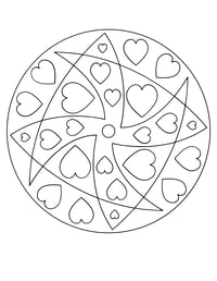 Image 9 of 20 Fun Hearts Coloring Pages, Digital Download, Coloring Book, Adult, Instant Download book 2