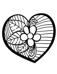 Image 11 of 20 Fun Hearts Coloring Pages, Digital Download, Coloring Book, Adult, Instant Download book 2