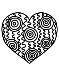 Image 16 of 20 Fun Hearts Coloring Pages, Digital Download, Coloring Book, Adult, Instant Download book 2