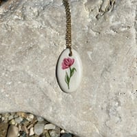 Image 2 of Collier Fleur rose