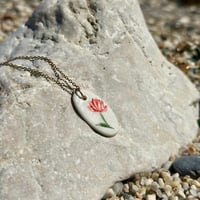 Image 3 of Collier Fleur rouge