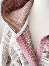 Image 4 of Upcycled Blanket Hooded Maxi Coat 