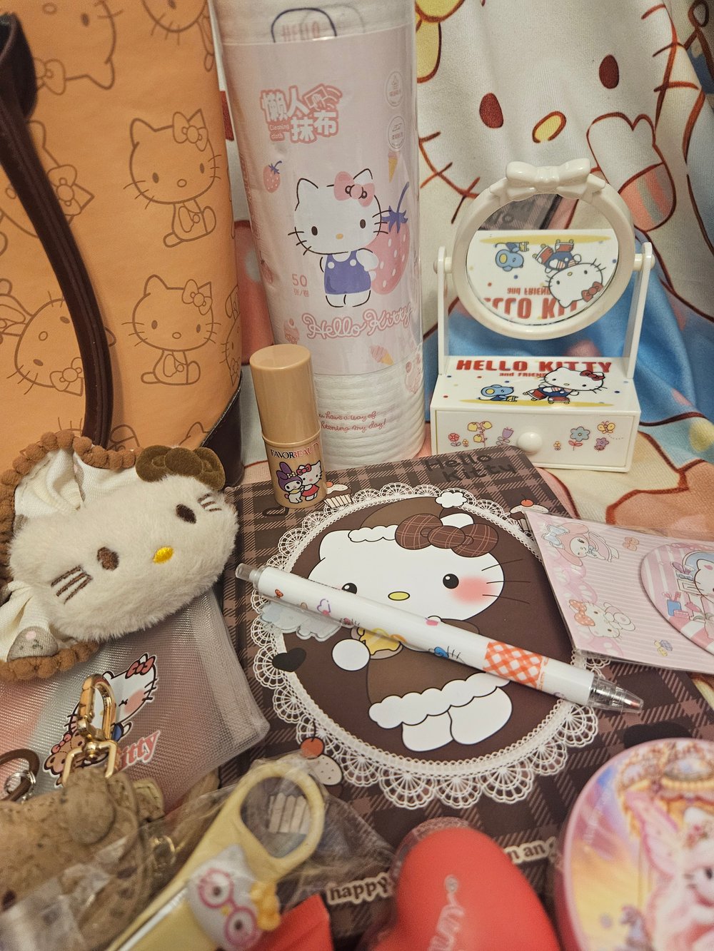 Image of Brown Leather Hello Kitty Bundle 