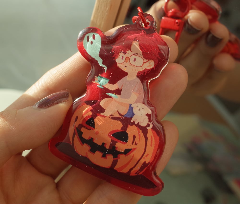Image of Hannigram Epoxy Keychains | Double sided with shinny effect
