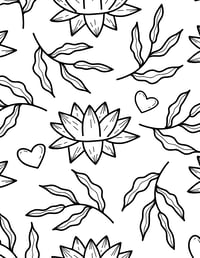 Image 4 of 25 Pretty Floral Coloring Pages, Digital Download, Coloring Book, Adult, Instant Download book 2
