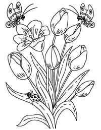 Image 8 of 25 Pretty Floral Coloring Pages, Digital Download, Coloring Book, Adult, Instant Download book 2