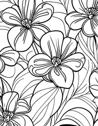 Image 15 of 25 Pretty Floral Coloring Pages, Digital Download, Coloring Book, Adult, Instant Download book 2