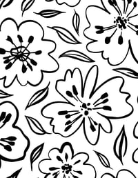 Image 19 of 25 Pretty Floral Coloring Pages, Digital Download, Coloring Book, Adult, Instant Download book 2