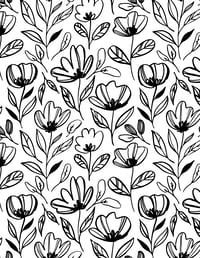Image 21 of 25 Pretty Floral Coloring Pages, Digital Download, Coloring Book, Adult, Instant Download book 2