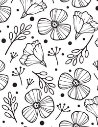 Image 22 of 25 Pretty Floral Coloring Pages, Digital Download, Coloring Book, Adult, Instant Download book 2