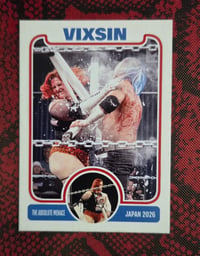Image 1 of VIXSIN X JUN KASAI KISS & SIGNED TRADING CARD