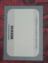 Image 2 of  'KISS' VIXSIN KISS & SIGNED TRADING CARD