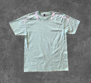 Image of HUSH GRAFFITI  STORM TSHIRT-  Lime 