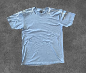 Image of HUSH GRAFFITI  STORM TSHIRT-  Sky Blue