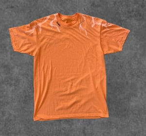 Image of HUSH GRAFFITI STORM TSHIRT- Safety Orange
