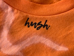 Image of HUSH GRAFFITI STORM TSHIRT- Safety Orange