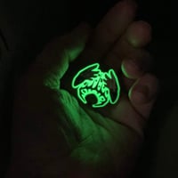Image 3 of Glow-in-the-dark Cursed Crown Enamel Pin